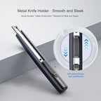 Comix 5.5-Inch Utility Knife, 9mm Alloy Blade with Self-Locking Slider, Safe Cutting Tool for Home or Office Use