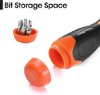 ValueMax 13-in-1 Multi-bit Ratcheting Screwdriver Set Tool All in One, Portable Multi-purpose Ratchet Screw-driver, Slotted/Philips/Torx/Square