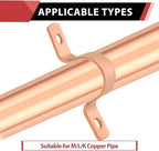 Pro 50-Pack EFIELD 1/2-Inch Copper Pipe Straps, Two-Hole Clamp Mount, (COPPER023)