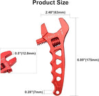 Adjustable 3AN-12AN Adjustable Wrench Spanner Lightweight for AN Hose Fitting Aluminum Red