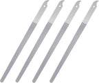 4 Pcs Diamond Deb Nail File Metal Nail File With Sharp Pointed Tip, Stainless Steel Nail Filer Metal Nail Files For Natural Nails Double Sided Manicure Pedicure Toenails Tools For Salon Home (Large 2)