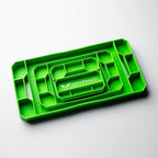 Grypmat Plus Grip Mat for Mechanics - Non-Slip Flexible Silicone Tool Tray - Tool Organizer for Tool Box - Magnetic-Free, Easy-to-Clean Tool Mat - QUAD S, M, L & XL, Green