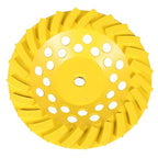findmall 7 Inch Diamond Cup Grinding Wheel Turbo Row Grinding Wheel Angle Grinder Disc FIt for Grinder Polishing and Cleaning Stone