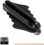 Center Scriber, Multifunction Magnetic Center Finder Tool, Woodworking Offset Marking Gauge for Carpentry with Hexagonal Pencil, Pencil Sharpener, Magnetic Scriber (Black)