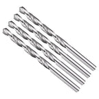 Drill Bit, 5.2mm Cutting Diameter, 4241 HSS 118° Cutting Angle Uncoated Bright Versatile Jobber Bits - (Applications: for Drilling Plastic Wood Soft Metal), 4-Pieces