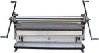 KAKA Industrial Sheet Metal Brake 40 inch 3-in-1, Shear and Slip Roll Combo | 20-Gauge Heavy Duty Bending Machine with Back Gauge and Segment Fingers for Metal Fabrication