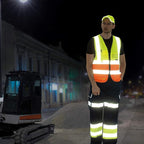 A-SAFETY 7 Pockets Hi Viz Zipper Front Working Safety Vest with Reflective Strips, Multiple Colors Available, Pink 4XL-5XL