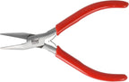 The Beadsmith Slim Line Chain Nose Pliers, 4.75 inches (120mm) with Polished Steel Head, red PVC Comfort Grip Handle with Double-Leaf Spring, Tool for Jewelry Making