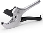 iCrimp Adjustable PVC Pipe Cutter Cuts up to 2-1/2", Heavy-Duty Aluminum Ratchet Pipe Cutter Tool, One-hand Operation Tube Cutter, PEX Cutting Tool for PEX, PVC, PPR Platic Hose and Plumbing Pipe
