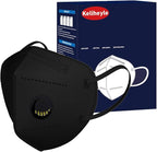 Dust Masks 20PCS, 7 Layers Filter Cover Against PM2.5 Sport Face Mask with One Breathing Valves