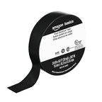 Amazon Basics Vinyl Electrical Adhesive Tape, High Temp Flame Retardant, 3/4 in x 60 ft x 0.007in (19 mm x 18.3 m x 0.18mm), Black, 6-Pack (Previously Amazon Commercial Brand)