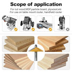 60 Degree Chamfer Router Bit with 9/16 Inch Cutting Length,1/2 Inch Shank Carbide Edge Forming Bevel Router Bit with Bearing, Chamfer Bit Miter Angle Milling Cutters Tool