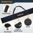 POWERTEC 71411 60" Track Saw Guide Rail Bag for Festool, Makita, and DEWALT, W/Dual-Sided Padding for Secure Rail Placement