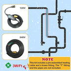 MAXKOSKO Self Regulating Heating Cable, CSA Certified Water Pipes from Inside the Pipe, Freeze Protection for Water Supply Pipes, Suitable for Jet Pump and Submersible Pump Applications, 65Ft 120V