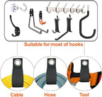 Heavy-Duty Storage Straps (Assorted 10 Pack) - Extension Cord Storage, Organizer, Cord Wrap Keeper, Cable Straps for Tools, Hoses, Rope, RV, Workshop and Garage Wall Storage and Organization