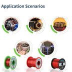 BNTECHGO 22 AWG Magnet Wire - Enameled Copper Wire - Enameled Magnet Winding Wire - 2 oz - 0.0256" Diameter 1 Spool Coil Red Temperature Rating 155℃ Widely Used for Transformers Inductors
