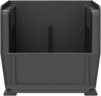 Akro-Mils 30230 AkroBins Plastic Storage Bins, Space-Saving Stackable Bins for Garage, Pantry, Craft Organization, 11-" x 5-" x 5-", Black, 12-Pack