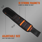 HORUSDY Magnetic Wristband & Universal Socket Grip (7-19mm), Tools Gifts for Dad with Strong Magnets for Holding Screws, Nails, Drilling Bits, DIY, Tool Gift for Men