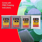 Refill Grit Kit w MJR Tumblers Premium Quality Extreme Polish 12,000 Grit Sub Micron Aluminum Oxide Polish for Unparalleled Result. For 35lb Rock Tumblers w Silicon Carbide, Disabled and Veteran Owned