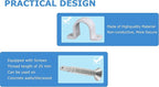 10 Set Pipe Clamps,SCH 1/2 in (20 MM) PVC Pipe Strap Clips,Two Hole Plastic Pipe Clamps,Conduit Strap Clamps