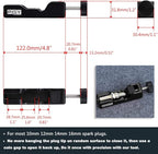 Universal Spark Plug Gap Tool with 32 Blades Steel Feeler Gauge for Most 10mm 12mm 14mm 16mm Spark Plugs Black