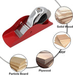 Mini Hand Planer 3-1/2 inch Red Adjustable, used for Wood Craft Processing, Carving and Trimming Projects, Carpenter DIY Model Making (Hand Planer Red)