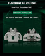 SCITOO Rear Right Brake Caliper With Bracket 18B4819 Compatible For Jeep Grand Cherokee 1999-2004