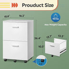 DEVAISE Wood Vertical File Cabinet