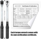 1/2-Inch Drive Click Torque Wrench (10-150 ft.-lb./13.6-203.3 Nm) Dual-Direction Adjustable Torque Wrench Set