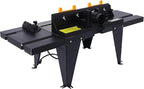 Electric Benchtop Router Table Wood Working Tool Craftsman Tool Stands Woodworking Bench Table Aluminum Strong Structure Tables for Woodworking Tasks (Black, 34")