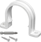 40 Set PVC conduit pipe strap clamps Φ32 MM - SCH 1 IN,Two Hole plastic pipe clips