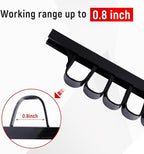 2 Pack Wall-Mounted Screwdriver Organizers with Screws - Heavy-Duty ABS Plastic Tool Holder for Screwdrivers, Wrenches, Piers - Garage Workshop Storage (Black,2 PCS)