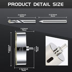 6-5/16inch | 160mm Diamond Hole Saw with Center Drill bit and Diamond-Coated Center Drill bit for Ceramic Glass Marble Fiberglass Granite and Porcelain Tiles by CENYB