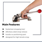 IDL Packaging - S-296 Heavy Duty High Tensile Feed-Wheel Tensioner for 3/8" to 3/4" Steel Strapping