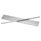 uxcell 8Pcs Square Steel Key Stock, 1/4" x 1/4" x 12" Cold-Drawn 45# Steel Bars Precision Key Stock for Gearbox Coupling, Silver Tone