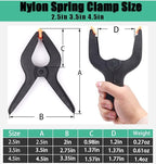 Spring Clamps,30 Pack 3.5in Professional Plastic Heavy Duty Spring Clips for Crafts, Backdrop Clips Clamps for Backdrop Stand,Photography Studios,Woodworking,Home Improvement