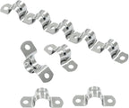 Hordion 30Pcs 3/4" Two Hole Strap U Bracket, M20 Rigid Pipe Strap Stainless Steel Conduit Clamp for Fixing Pipe