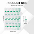 uxcell 300 Pcs Cable Labels, Waterproof Wire Cord Labels Tags, Cord Organizer Management Tags for Charger Cable Organizer Wire Markers Printer, Green