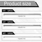 36 Pcs 5 Inch Coping Saw Blades Set Plain End Scroll Saw Blade Set Scroll Saws Blade Pin End Replacement Sturdy Wood Cutting Saws Blades Kit (30TPI, 12 TPI, 10TPI)