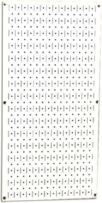 Wall Control Pegboard 32in x 16in White Metal Pegboard Tool Board Panel