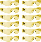 BISON LIFE Safety Glasses - Scratch Resistant Wrap Around Eyewear, Polycarbonate ANSI Z87.1 Impact Resistant Lens