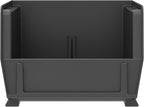 Akro-Mils 30220 AkroBins Plastic Storage Bins, Space-Saving Stackable Bins for Garage, Pantry, Craft Organization, 7-" x 4-" x 3-", Black, 24-Pack