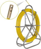 Fish Tape Fiberglass Reel Wire Cable Running Rod Duct Rodder Fishtape Puller 6mm (6mm)