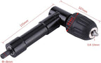 Right Angle Drill 90 Degrees Drilling Extension Chuck 8mm Shaft Electric Drill Extension Tool for Tight Corner Workspace