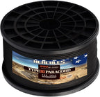 HERCULES Type III Paracord 550 Paracord Rope Parachute Cord, 1000' Black for Survival Rope, Survival Cord