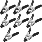 Lot of 8-6" inch Spring Clamp Large Super Heavy Duty Spring Metal Black - 2.5 inch Jaw Opening