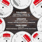 TWIN-TOWN 8-1/4-Inch 60 Teeth ATB Fine Finish Thin Kerf Saw Blade with 5/8-Inch DMK Arbor