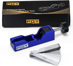 Universal Spark Plug Gap Tool with 32 Blades Steel Feeler Gauge for Most 10mm 12mm 14mm 16mm Spark Plugs Blue