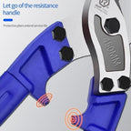 9.5 Inch Steel Cable Cutters – Wire Cutters Heavy Duty,Wire Rope Cutters,Precision-Cut Chromium-Vanadium Steel (56HRC) for Aluminum, Copper, Wires & Cables. Sharp, Durable & Effortless Cutting
