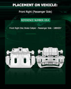 SCITOO 18B5057 Front Right Disc Brake Caliper Assembly w/Bracket for Chevy for Captiva Sport/for Equinox,for Pontiac for Torrent,for Saturn for Vue,for Suzuki for XL-7